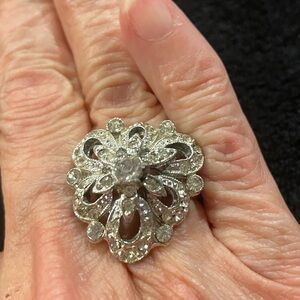 Vintage rhinestone ring